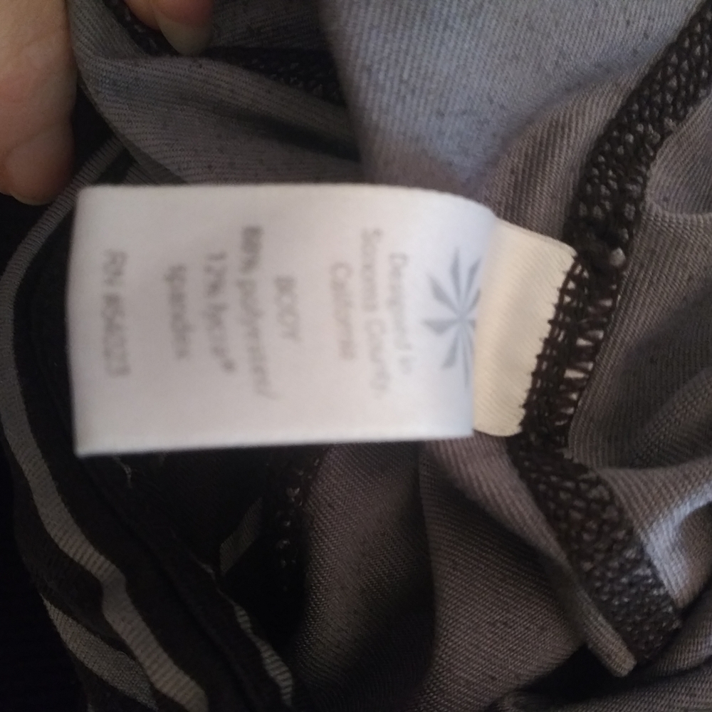 Athleta Chaturanga Capri Stripped Tight Leggings - Picture 5 of 5